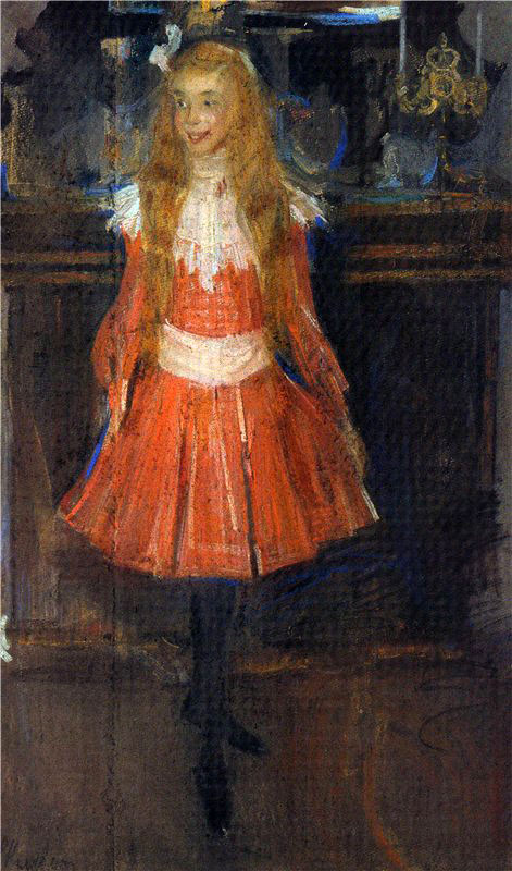 Little_foxy._Portrait_of_A.S._Botkina,_P.M._Tretiakov's_granddaughter_by_F._Malyavin_(1902)